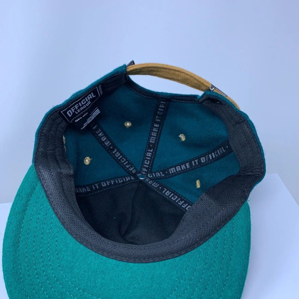 Official League The Wooly Palo Alto The Pro Green Wool Retro Style Hat NWT
